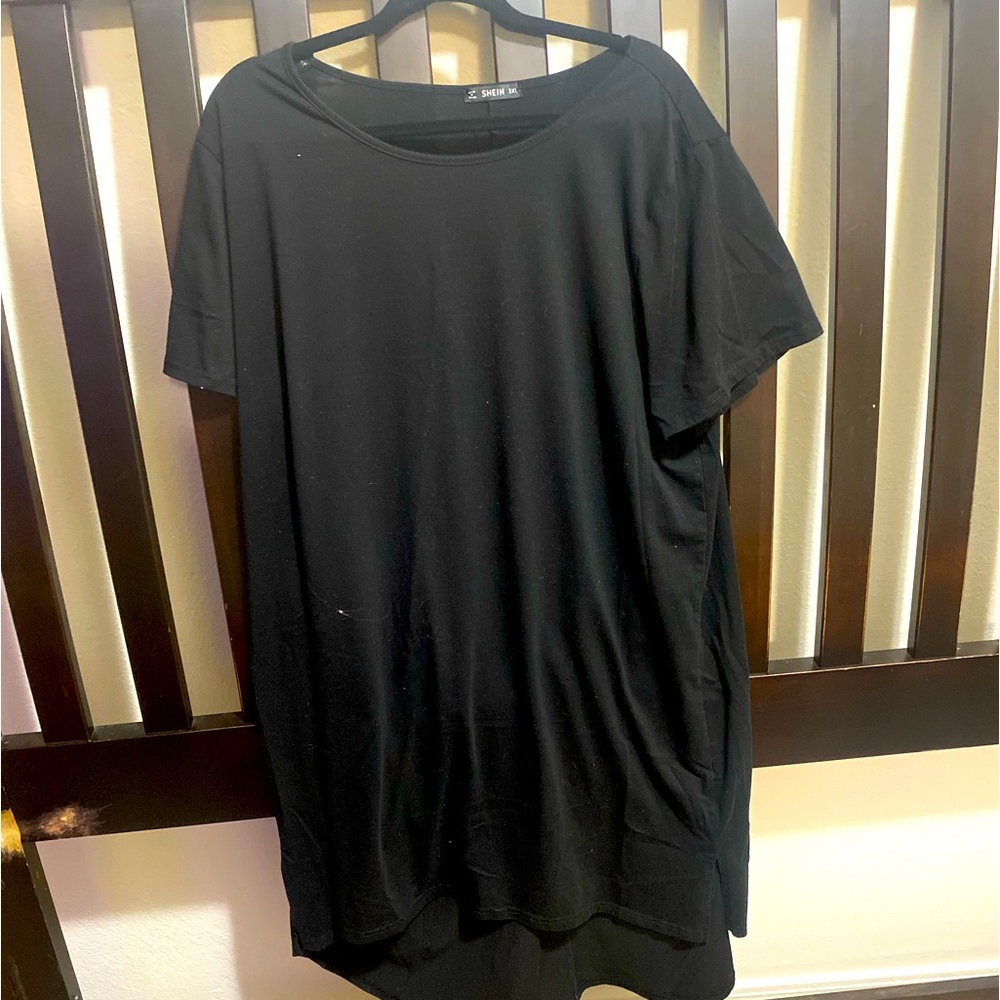 Long black tshirt dress